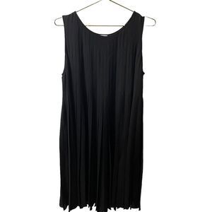 Armani Collezioni Sleeveless Pleated Fit And Flare Shift Swing Dress Size 12